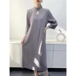 High-Quality Pleated Mid-Length Dress for Women